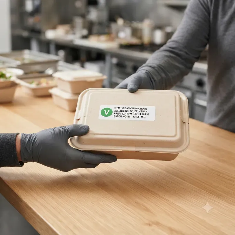 Catering Allergy Label Proof Photo Systems