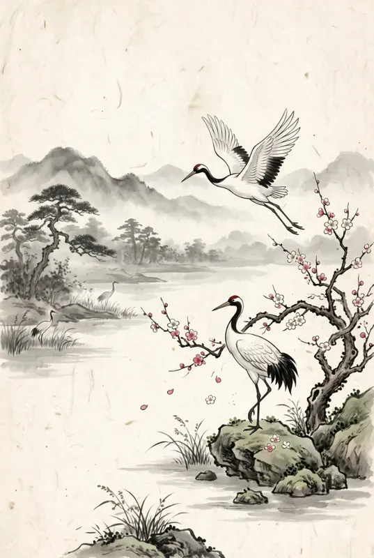 Ancient Oriental Wall Art Assets