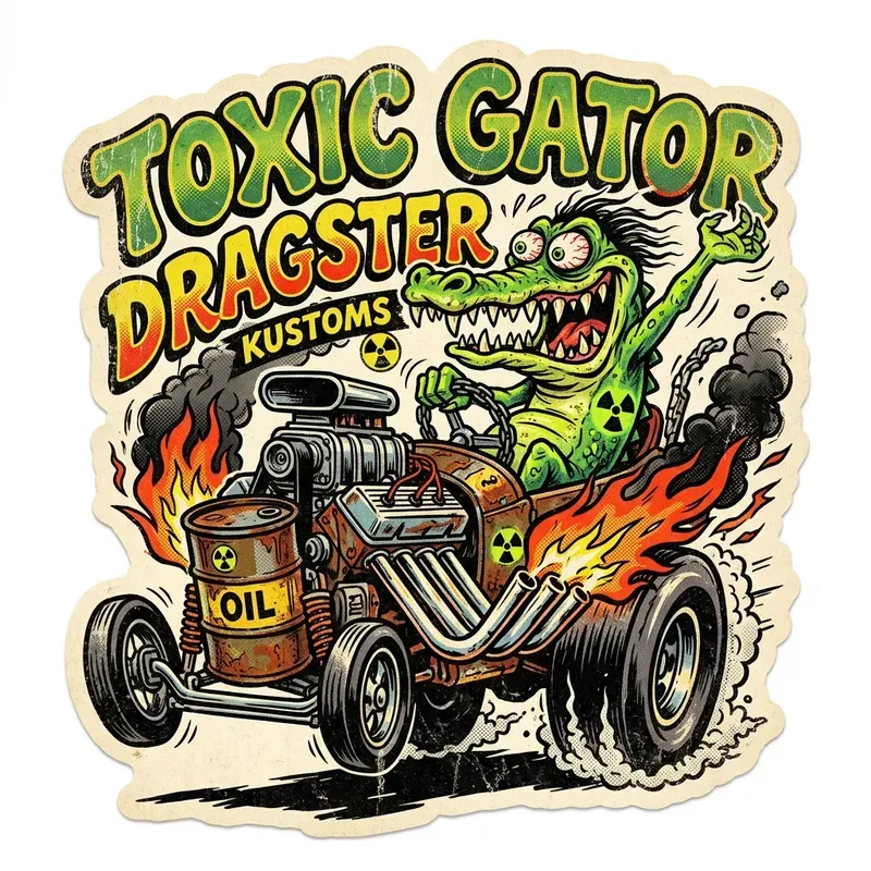 Vintage Hot Rod Sticker Packs
