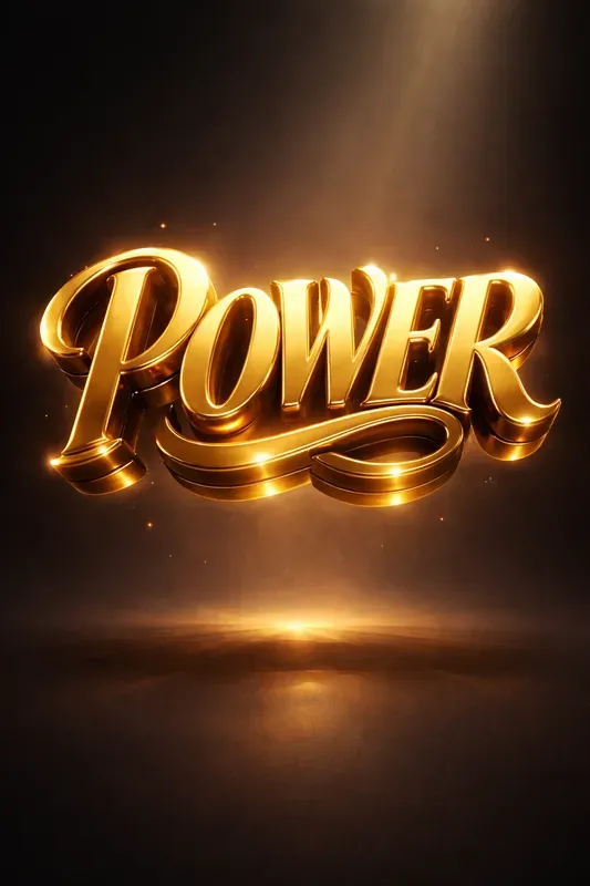 3D Neon Typography Color Variations