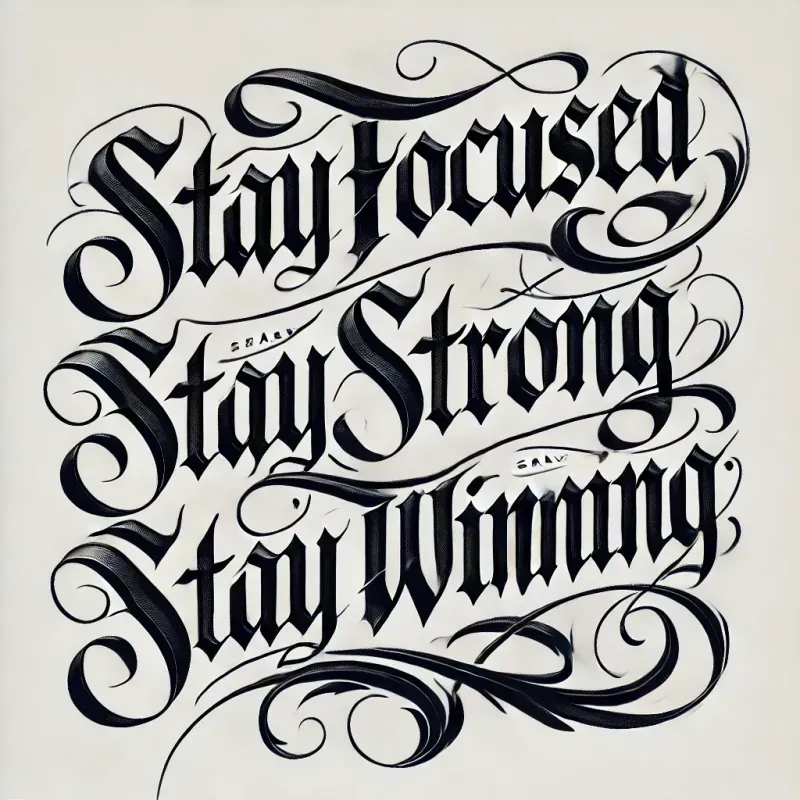 Elegant Gothic Style Calligraphy