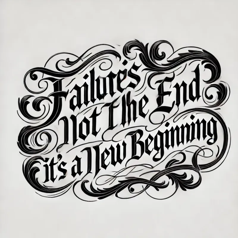 Elegant Gothic Style Calligraphy