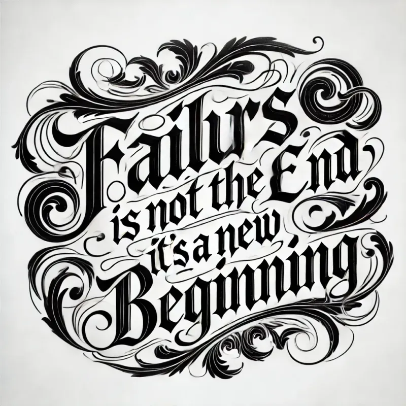 Elegant Gothic Style Calligraphy