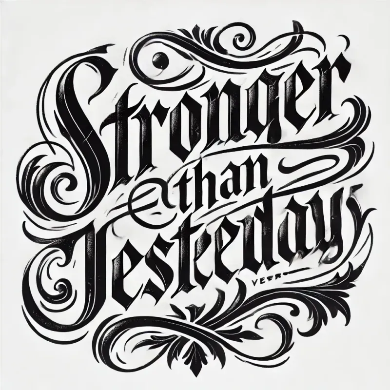 Elegant Gothic Style Calligraphy
