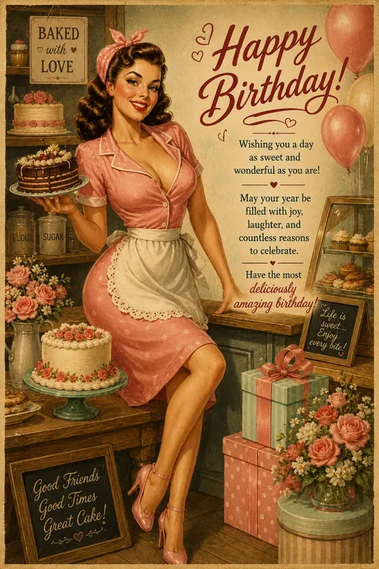 Pinup Birthday Card Creators