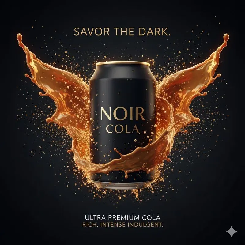Cinematic Beverage Ad Poster Generator