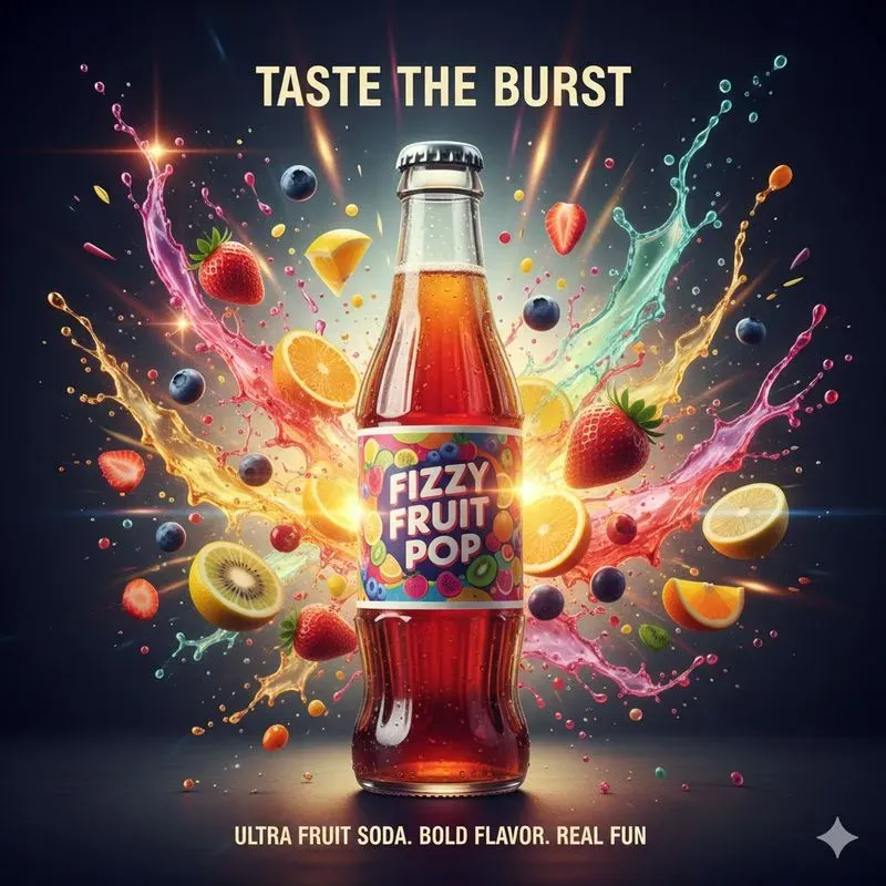 Cinematic Beverage Ad Poster Generator