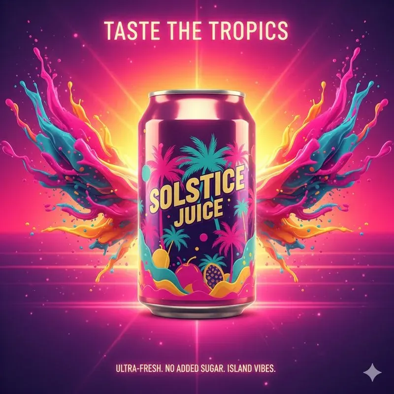 Cinematic Beverage Ad Poster Generator