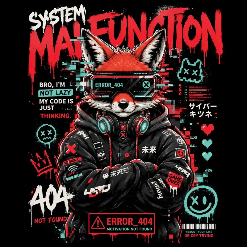 Cyber Graffiti Character Posters