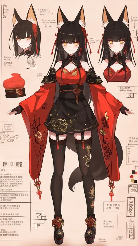 Japanese Anime Character Sheet Generators