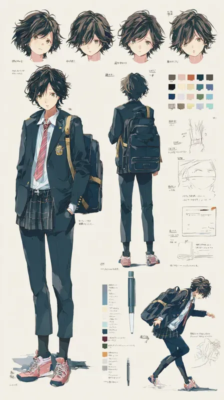 Japanese Anime Character Sheet Generators
