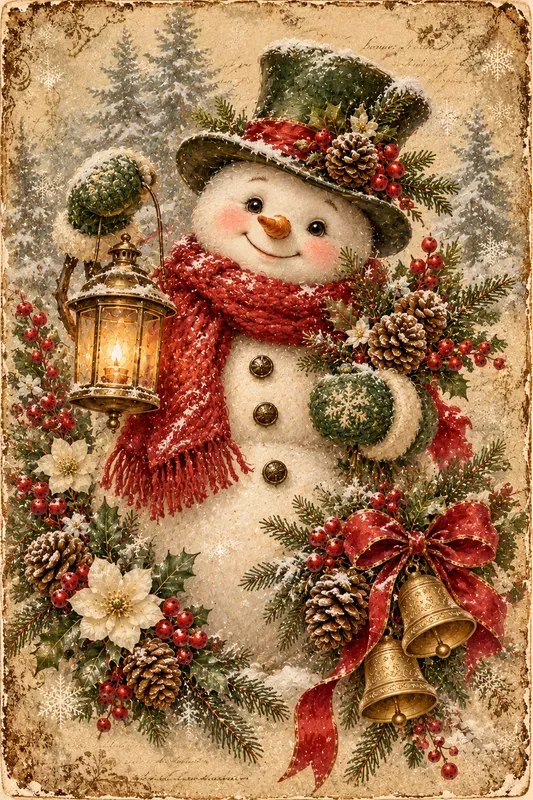 Vintage Antique Victorian Christmas Art