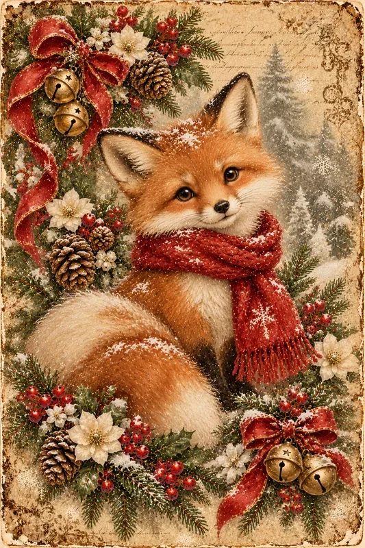 Vintage Antique Victorian Christmas Art