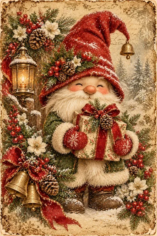 Vintage Antique Victorian Christmas Art