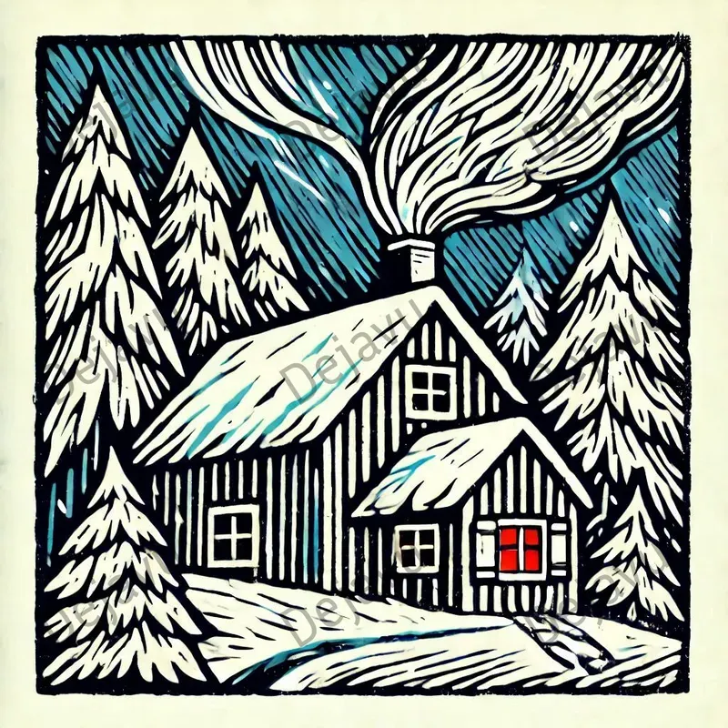 Linocut Landscape Illustrations