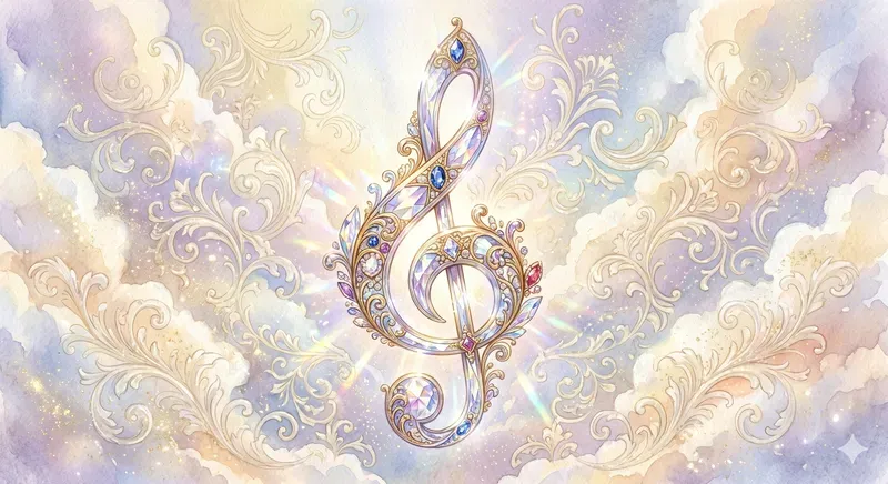 Ethereal Baroque Music Symbols