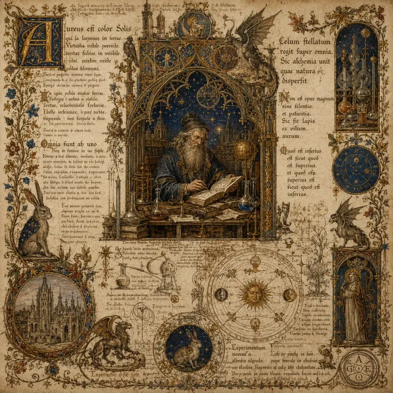 Medieval Illuminated Manuscript Scenes