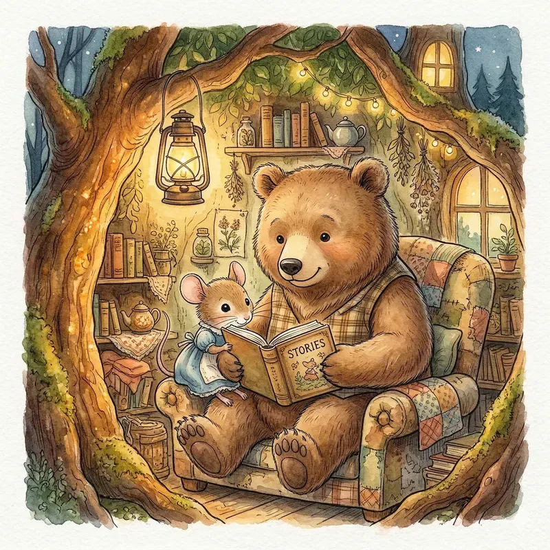 Whimsical Storybook Watercolor Art