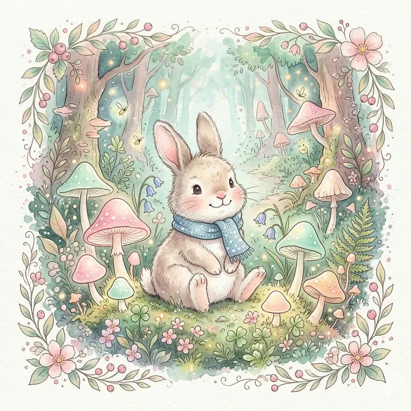 Whimsical Storybook Watercolor Art