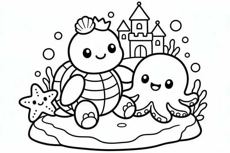 Magical Sea Wonders Colorings