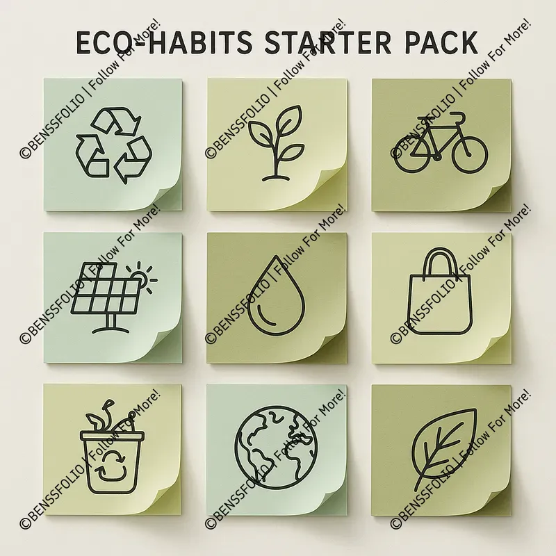 Sticky Note Icon Grid Designs