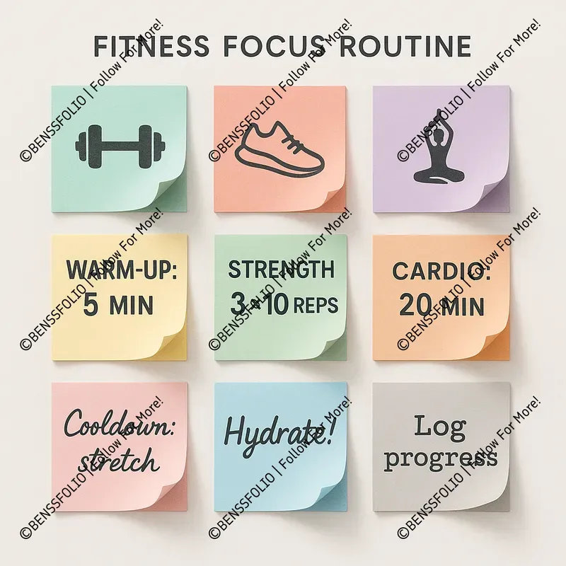 Sticky Note Icon Grid Designs