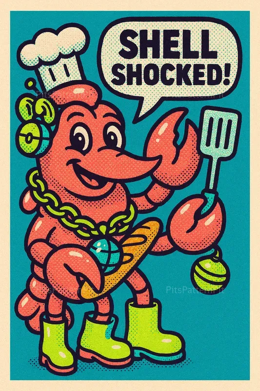 80er Retro Comic Style Illustration Art