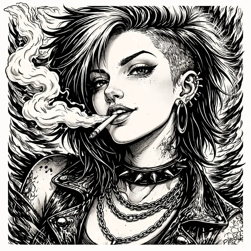 Ultra Detailed Ink Sketch Portraits