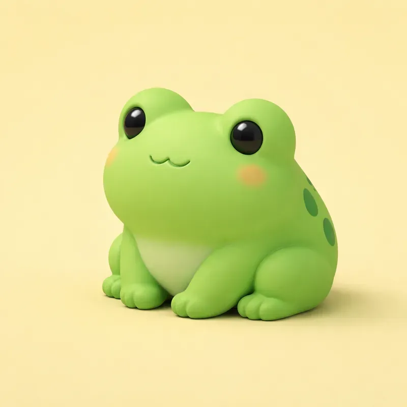 Clean 3D Toy Characters For Merch