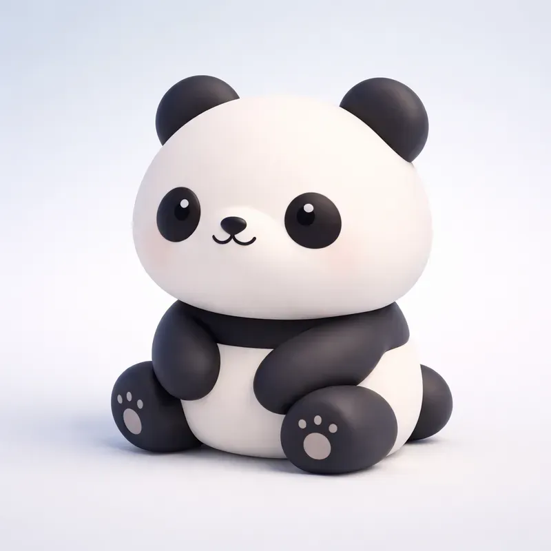 Clean 3D Toy Characters For Merch