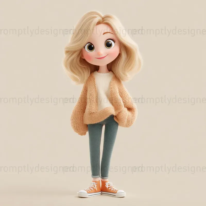 Expressive Pixar Style Characters