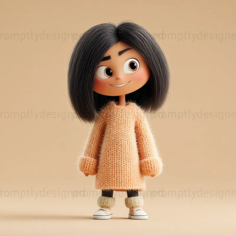 Expressive Pixar Style Characters