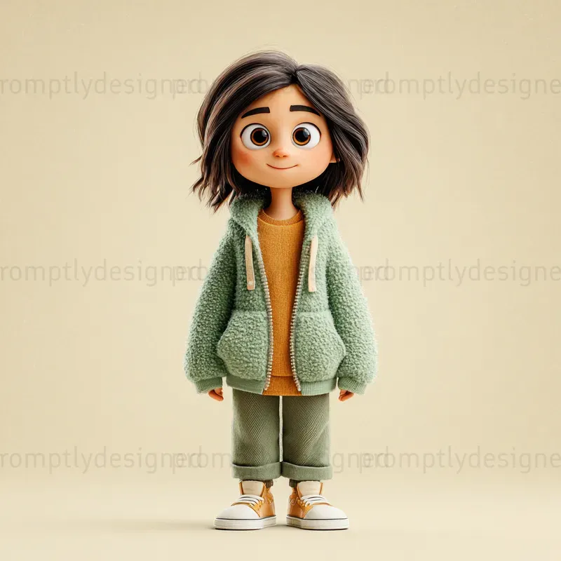 Expressive Pixar Style Characters