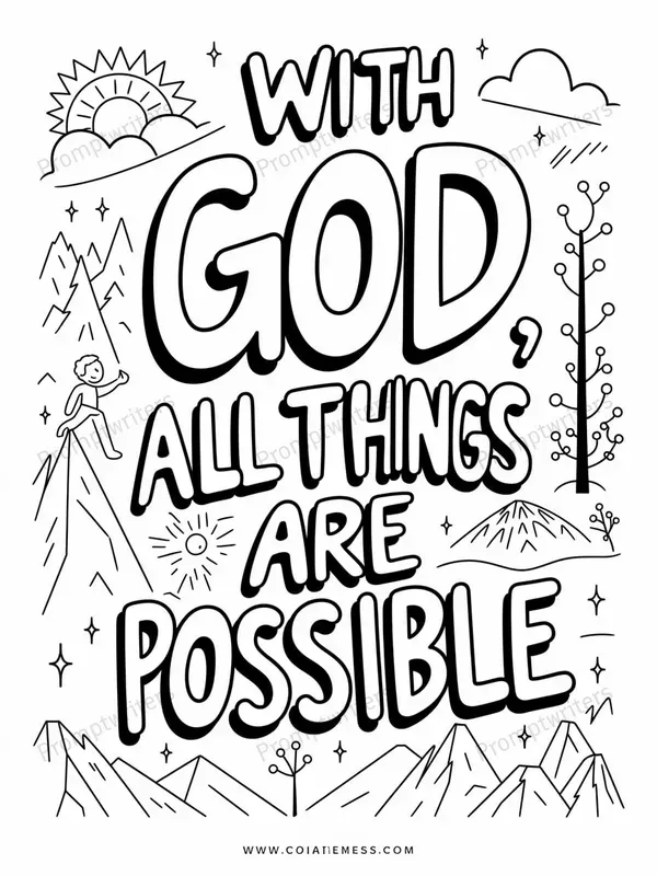 Inspiring Bible Verses Coloring Fun