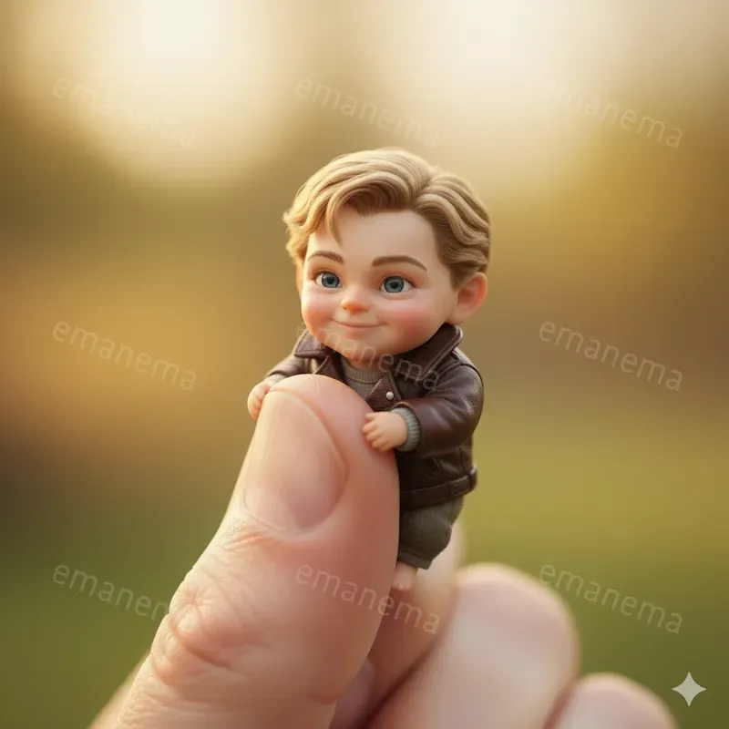 Cute Characters Cling To The Thumbs