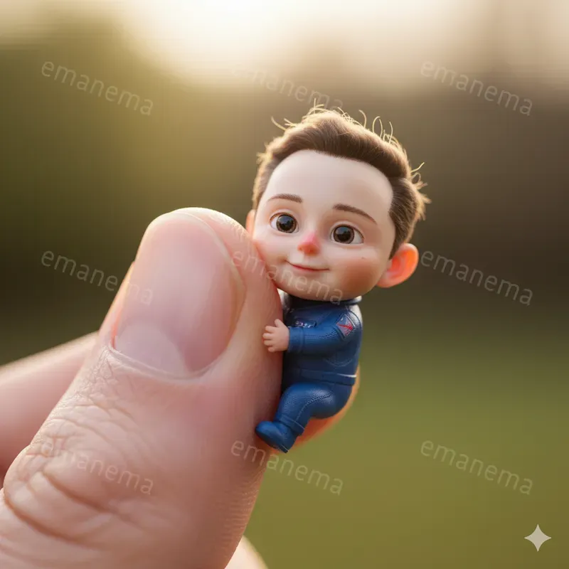 Cute Characters Cling To The Thumbs