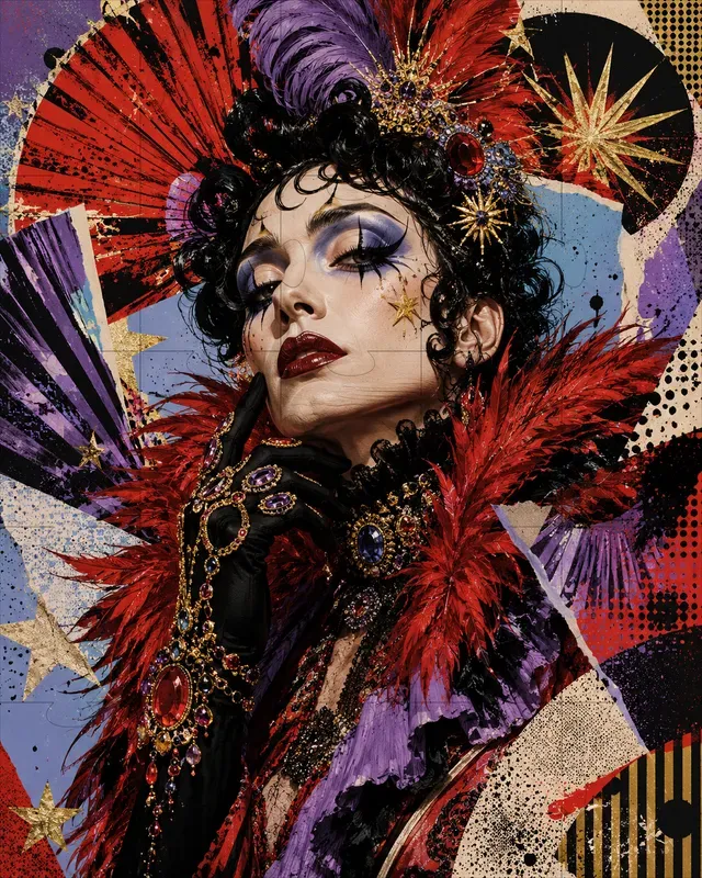 Maximalist Graphic Portraits