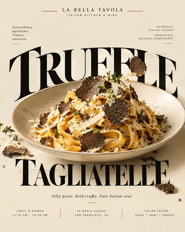 Luxury Editorial Food Posters