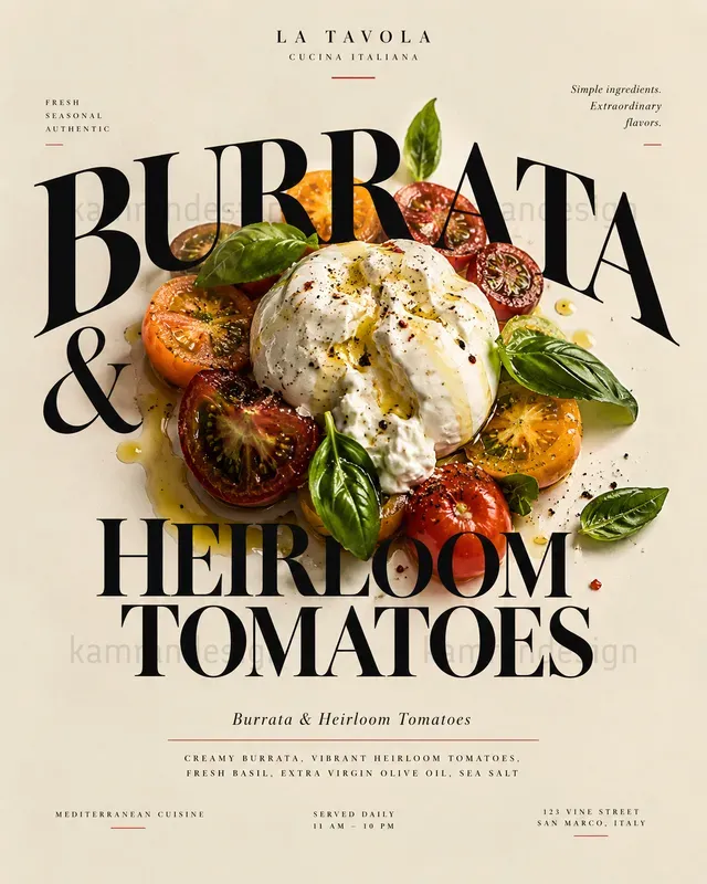 Luxury Editorial Food Posters