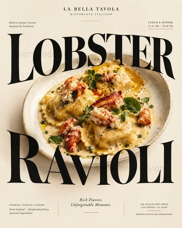 Luxury Editorial Food Posters