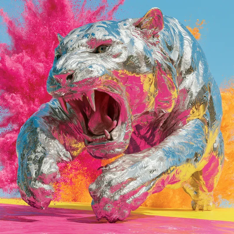 Editorial Chrome Pop Art