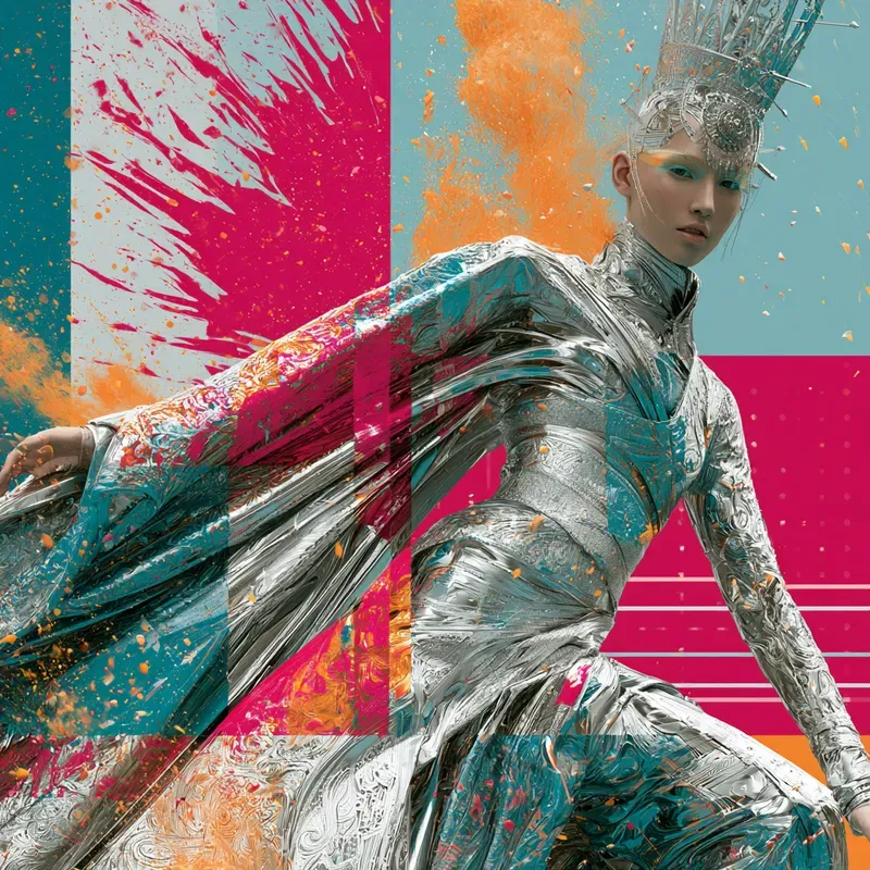 Editorial Chrome Pop Art