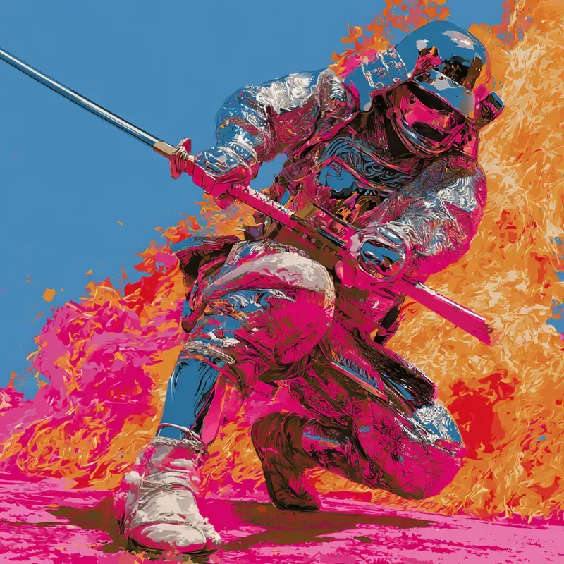 Editorial Chrome Pop Art