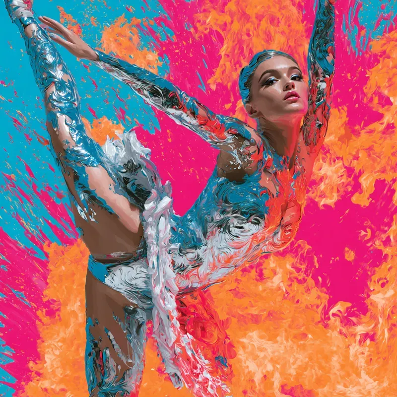 Editorial Chrome Pop Art