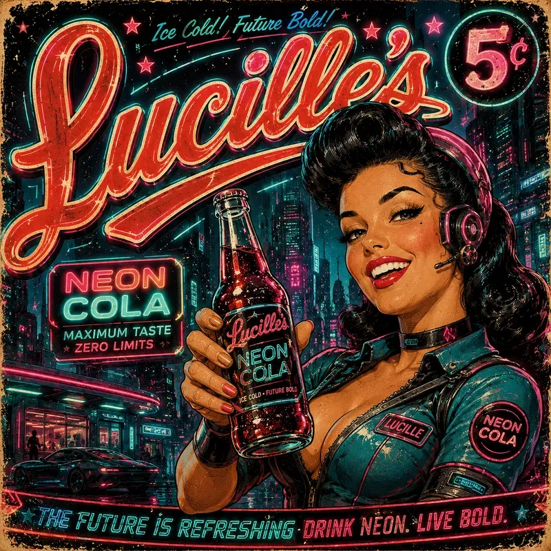 Retro Popart Soda Posters
