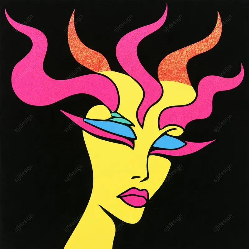 Electric Acid Pop Illustrations