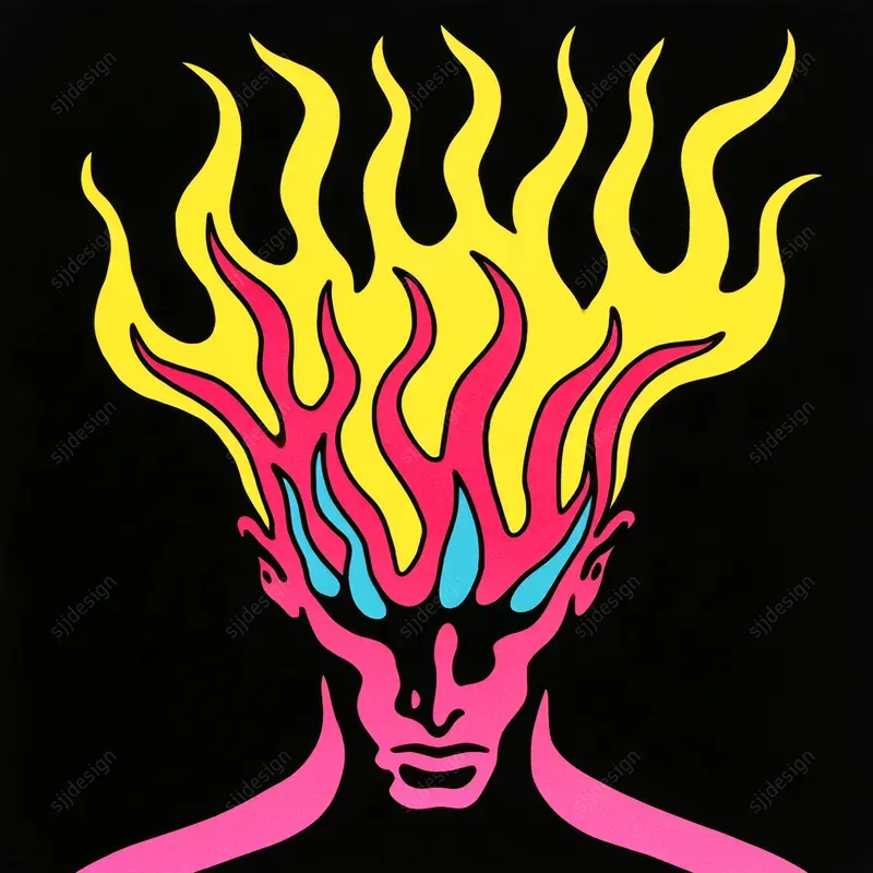 Electric Acid Pop Illustrations