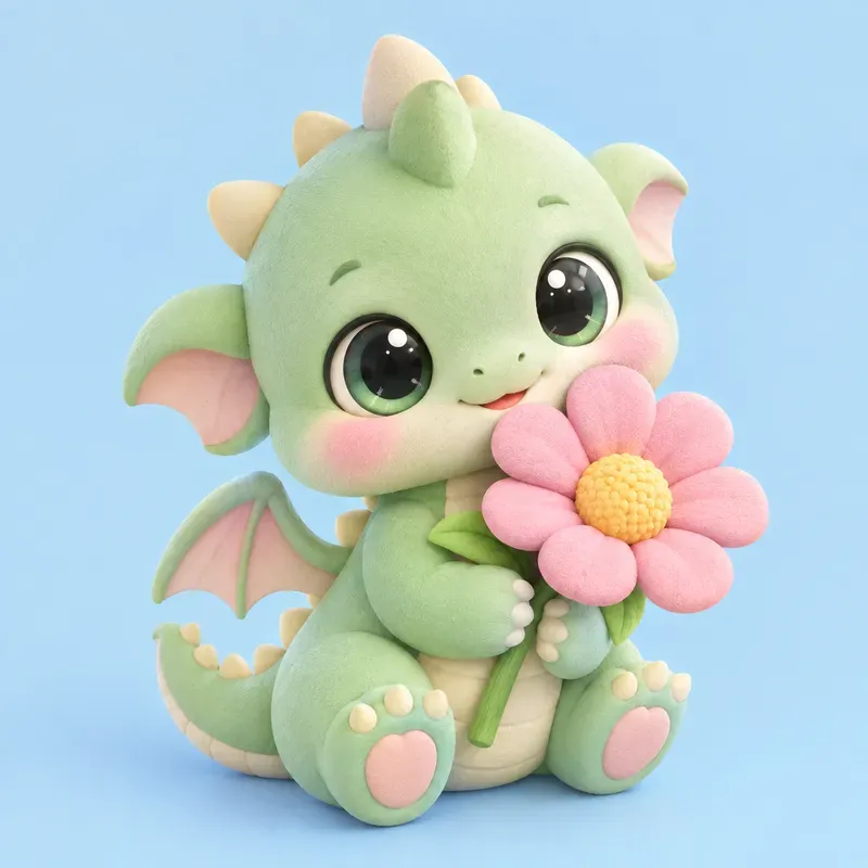 Cute 3D Isometric Chibi Characters