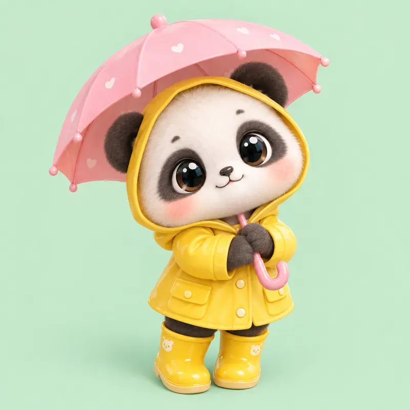 Cute 3D Isometric Chibi Characters