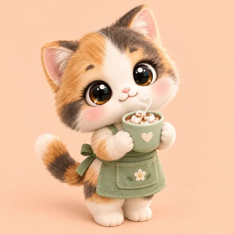 Cute 3D Isometric Chibi Characters